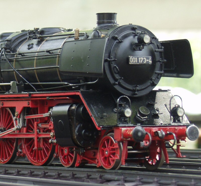 Details der Dampflokomotive 001 173-4